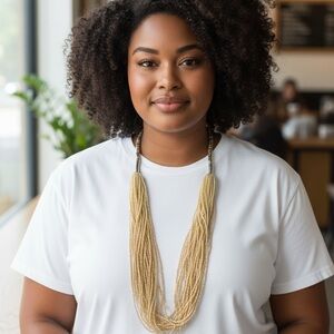 Elegant Vintage Gold Multi-Strand Necklace